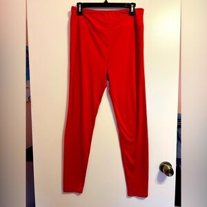Luluroe Tall/curvy one size; solid Red; like new